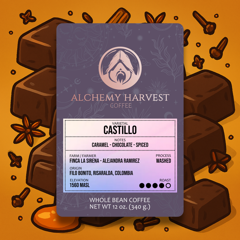 Specialty coffee from Pereira, Colombia with chocolate and caramel notes