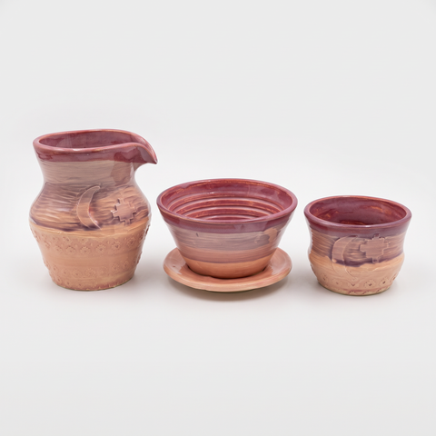 Pour Over Pitcher - White/Pink