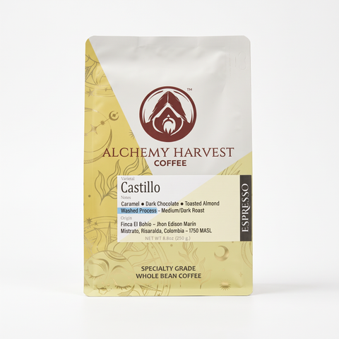 Castillo - Washed Process - Espresso Roast - Alchemy Harvest Coffee 12oz