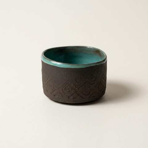 Espresso Cup - Black/Aqua