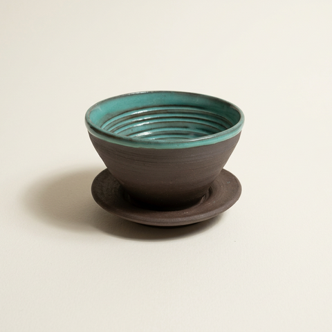 Pour Over Set - Black/Aqua