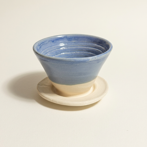 Pour Over Set - White/Blue