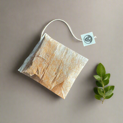 Close-up of Alchemy Steep packaging with origin details and varietals