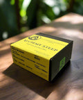 Luxury Colombian coffee steep bags on rustic background