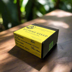 Luxury Colombian coffee steep bags on rustic background