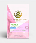 Alchemy Harvest Coffee Arara package on a white background
