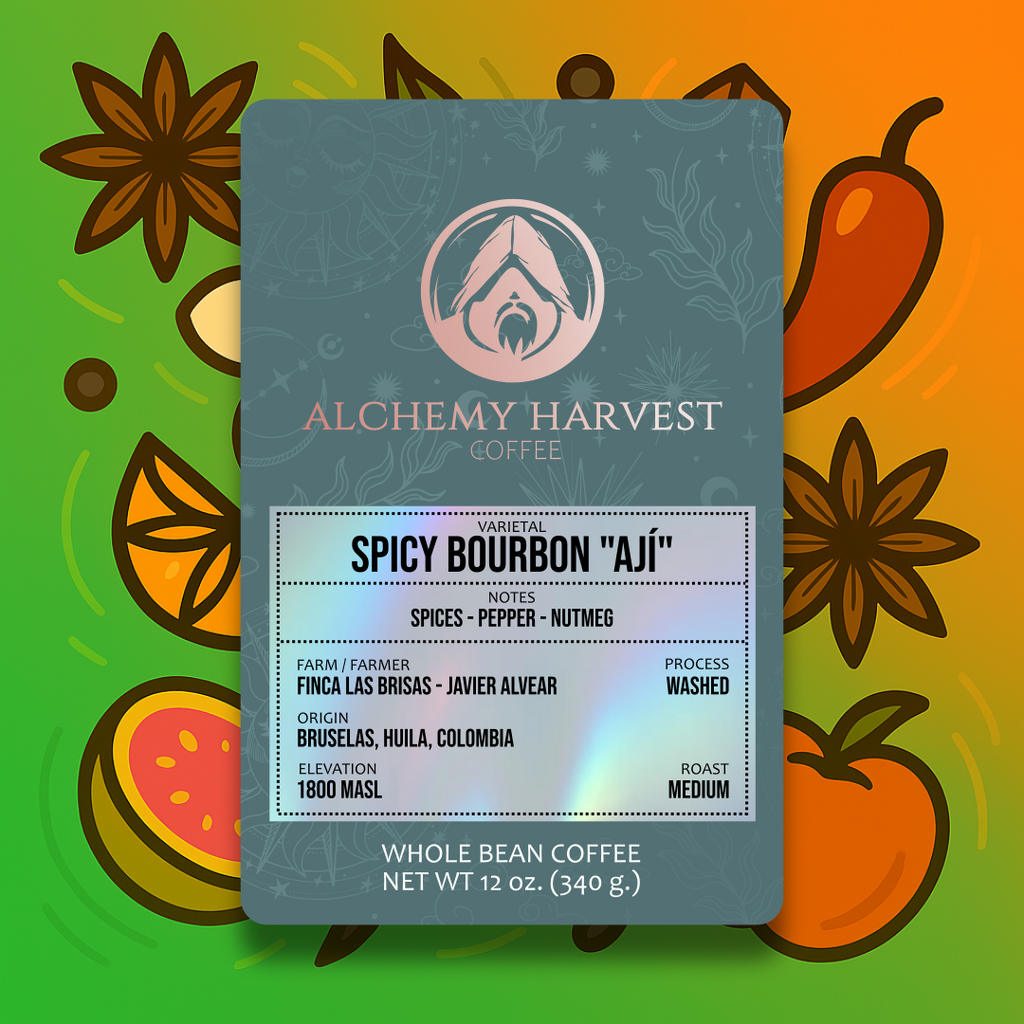 Specialty Colombian coffee beans with floral and citrus flavor notes