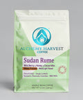Alchemy Harvest Coffee Sudan Rume package on a white background